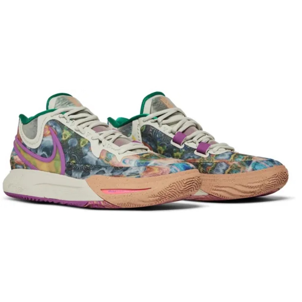 Nike Multicolor Low-Top Sneakers with Pink and Green Accents